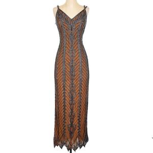 Vintage Silk Beaded Cache dress